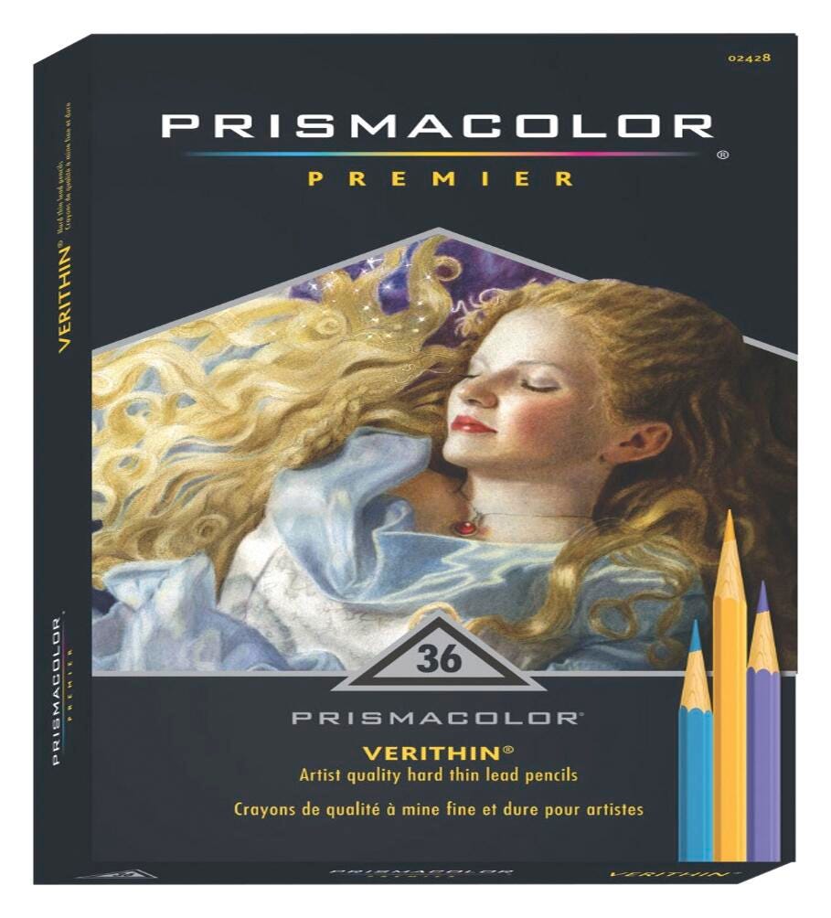 Prismacolor Verithin Non-Smearing Colored Pencils, Assorted Colors, Set of 36, Item Number 201839
